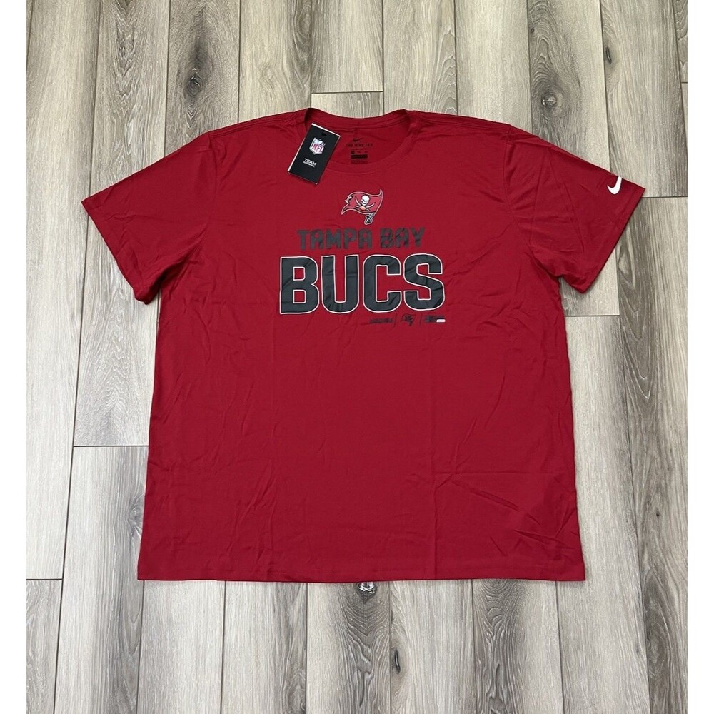 NIKE TAMPA BAY BUCCANEERS MENS DRI-FIT SHORT SLEEVE T-SHIRT SZ 3XL NWT RED